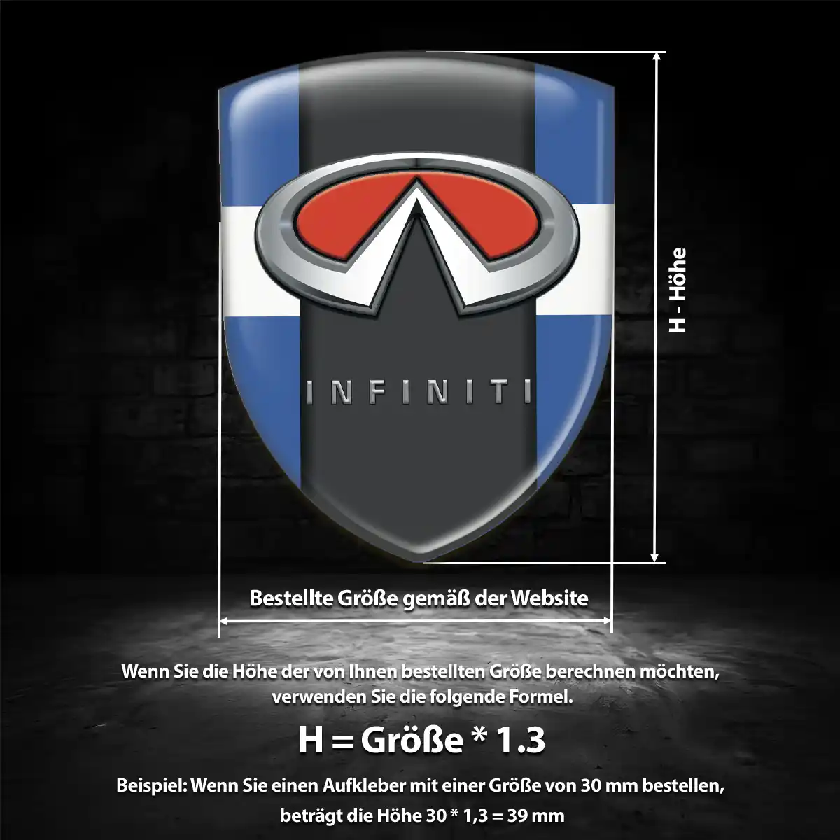 Infiniti Aufkleber Höchste Qualität