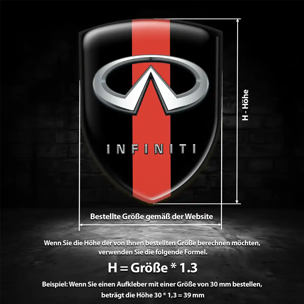 Infiniti Aufkleber Luxus-Edition