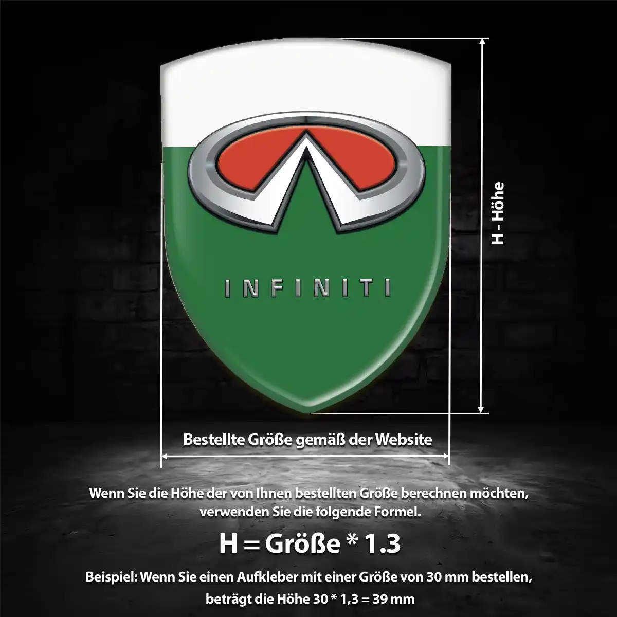 Infiniti Aufkleber Premiumqualität