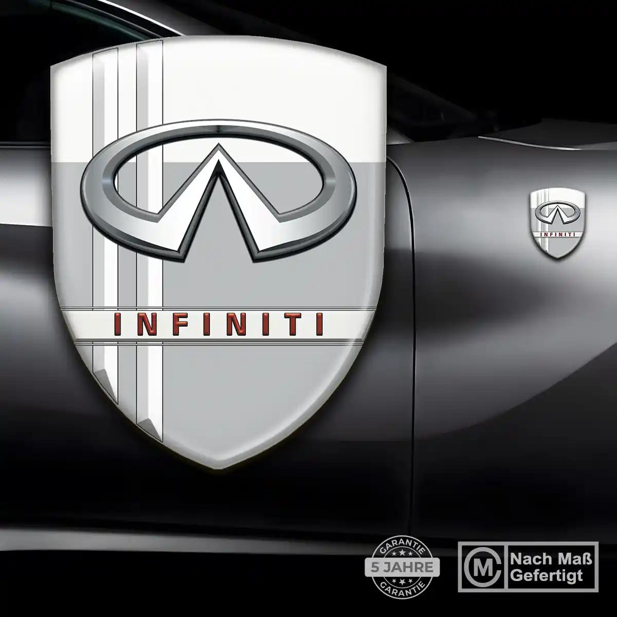 Infiniti Aufkleber Silikon Embleme Ausdrucksstarkes Design