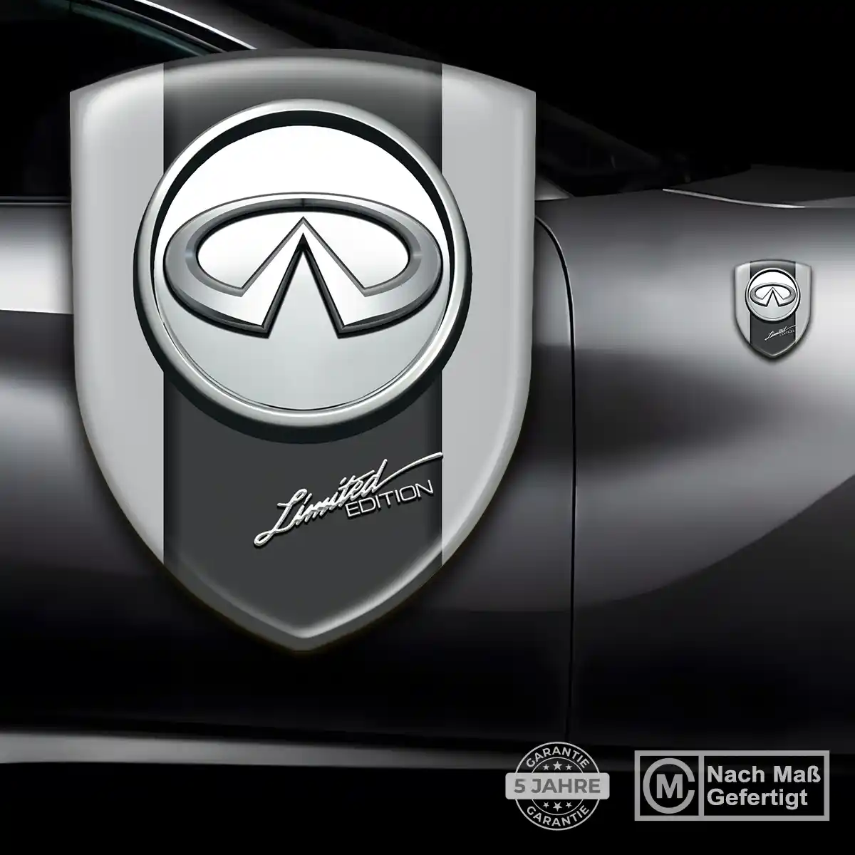 Infiniti Aufkleber Silikon Embleme Auto Edles Design