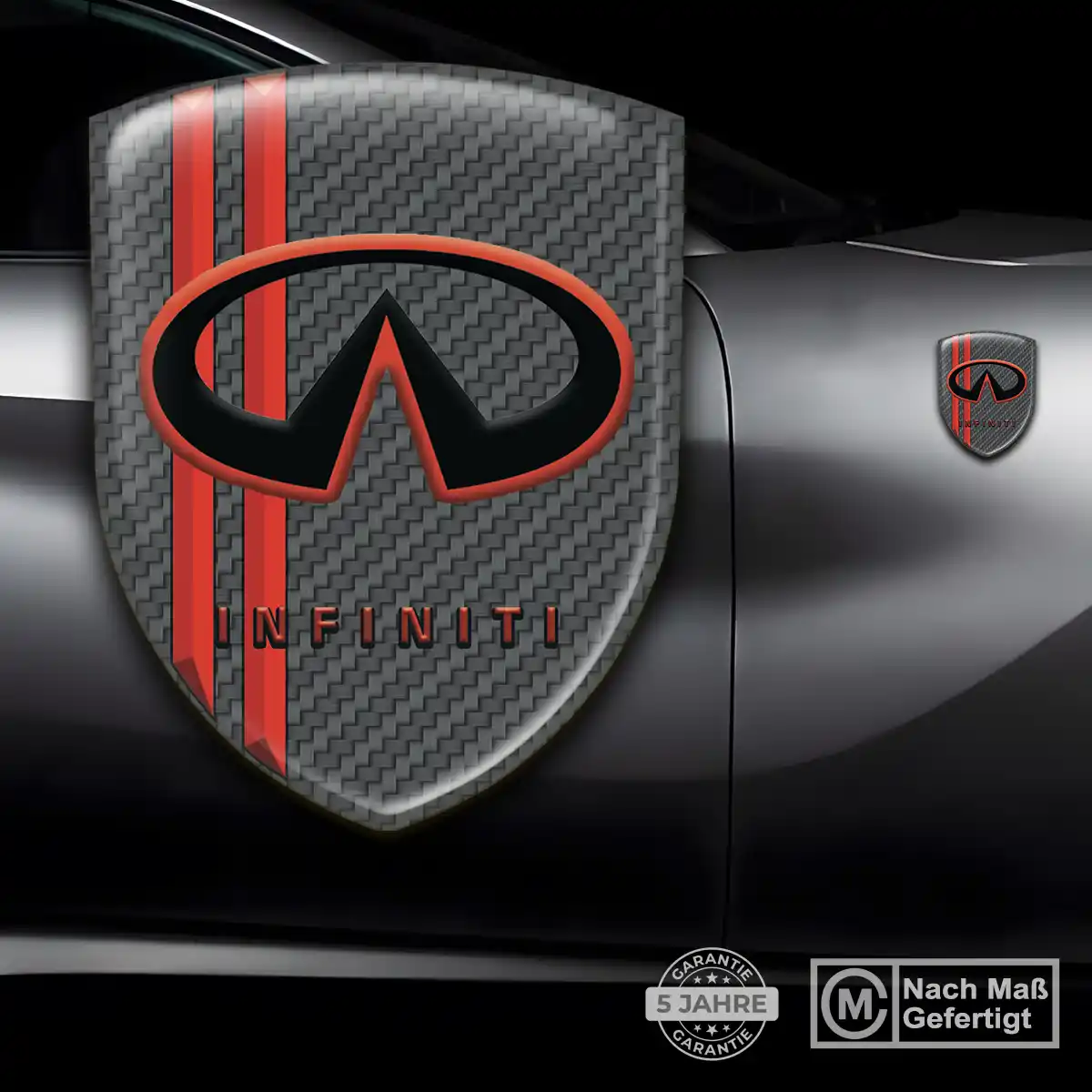 Infiniti Aufkleber Silikon Embleme Auto Elegantes Design