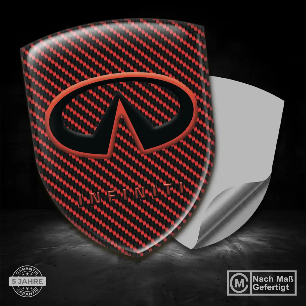 Infiniti Aufkleber Silikon Embleme Auto Exterieurdesign