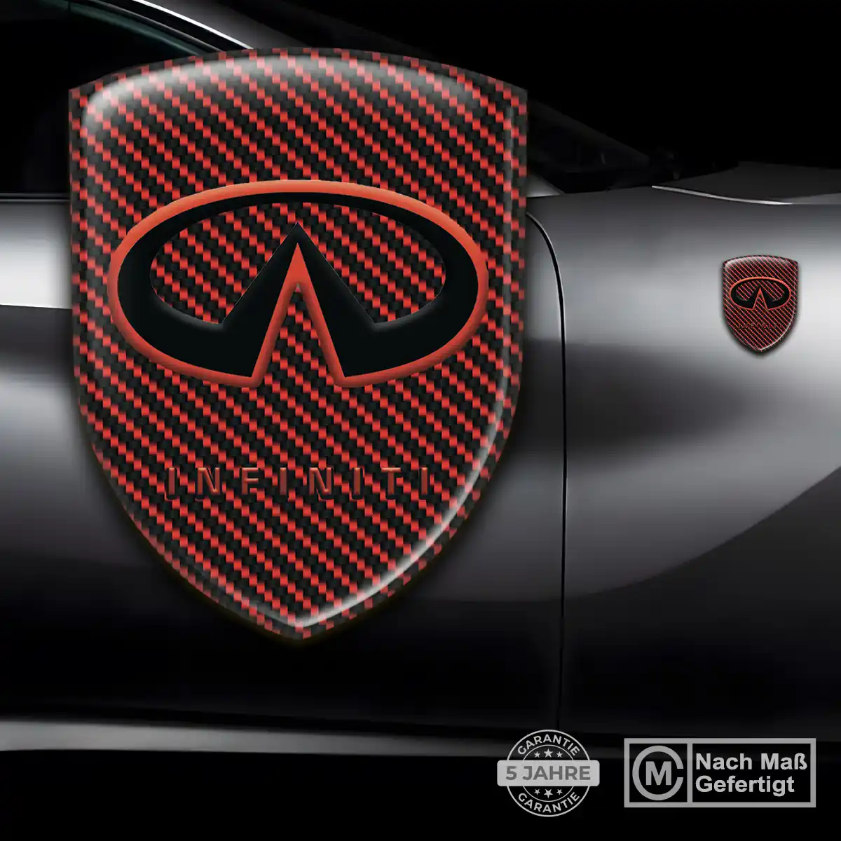 Infiniti Aufkleber Silikon Embleme Auto Exterieurdesign