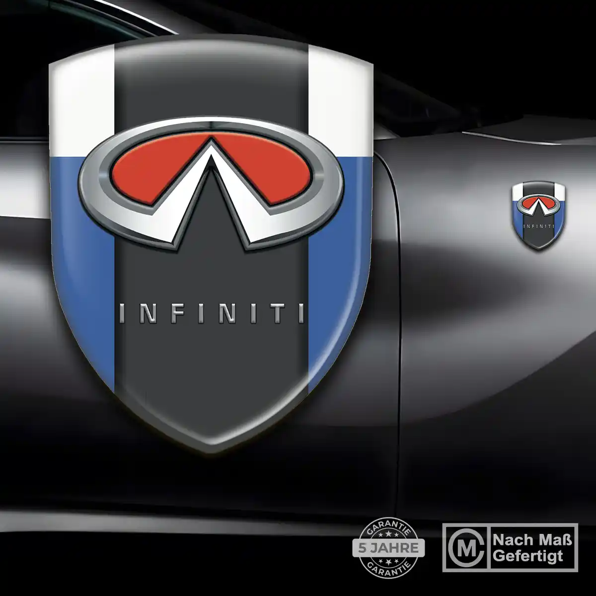 Infiniti Aufkleber Silikon Embleme Auto Interieurdesign