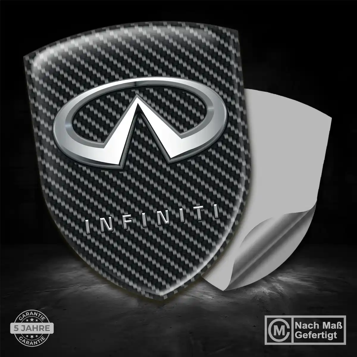 Infiniti Aufkleber Silikon Embleme Auto Markenedition