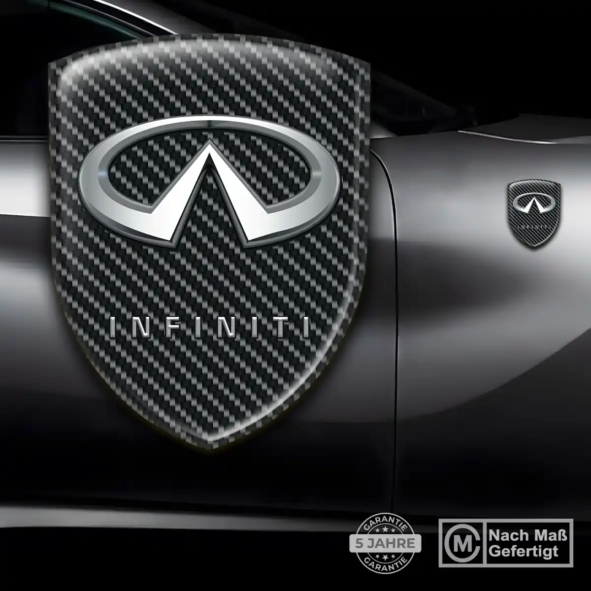 Infiniti Aufkleber Silikon Embleme Auto Markenedition