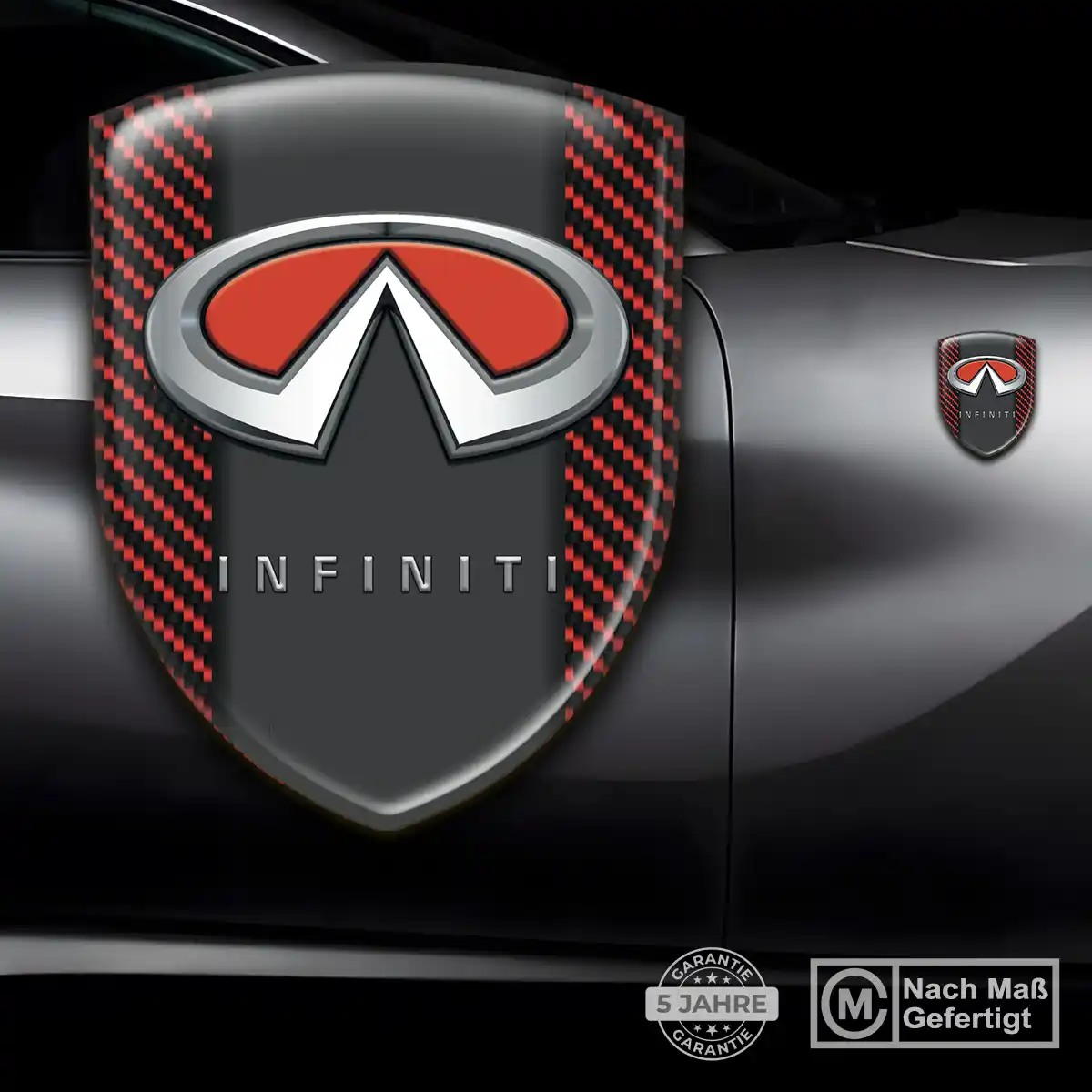 Infiniti Aufkleber Silikon Embleme Auto Premiumqualität