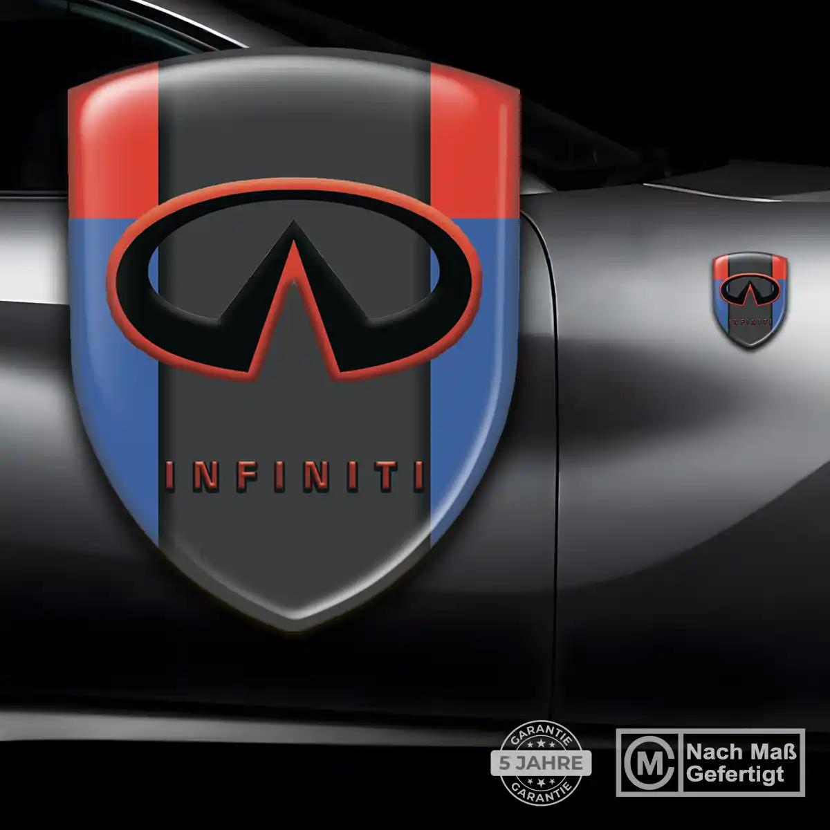 Infiniti Aufkleber Silikon Embleme Auto Stilvolles Design