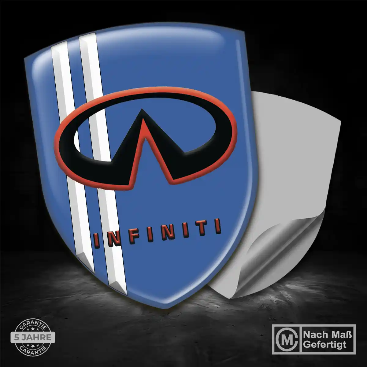 Infiniti Aufkleber Silikon Embleme Hochwertiges Harz