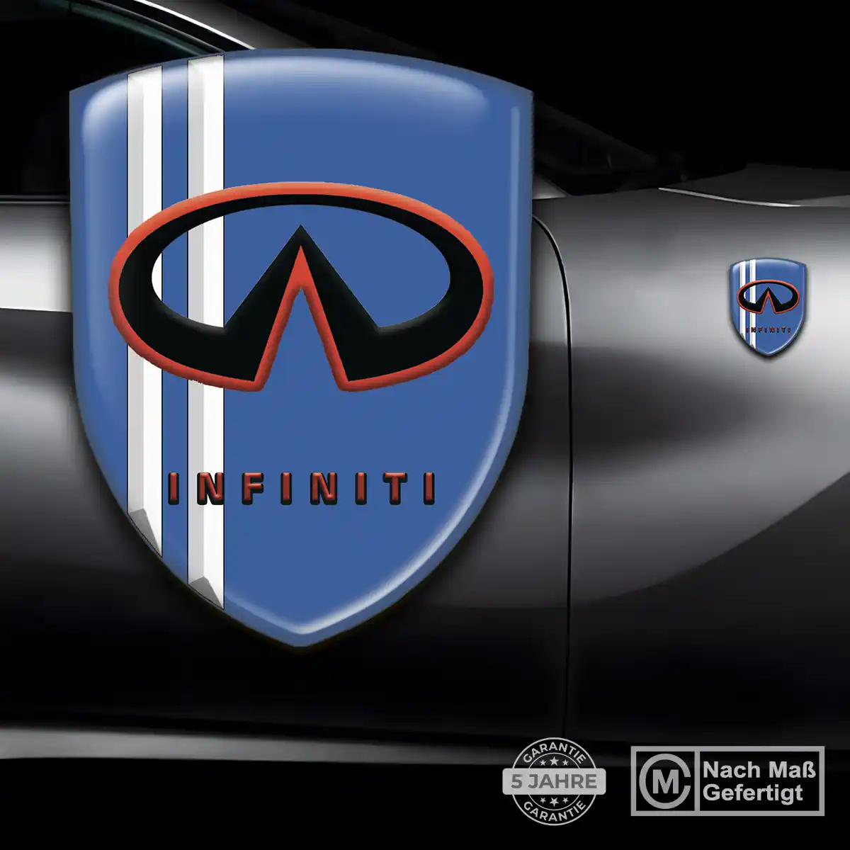 Infiniti Aufkleber Silikon Embleme Hochwertiges Harz