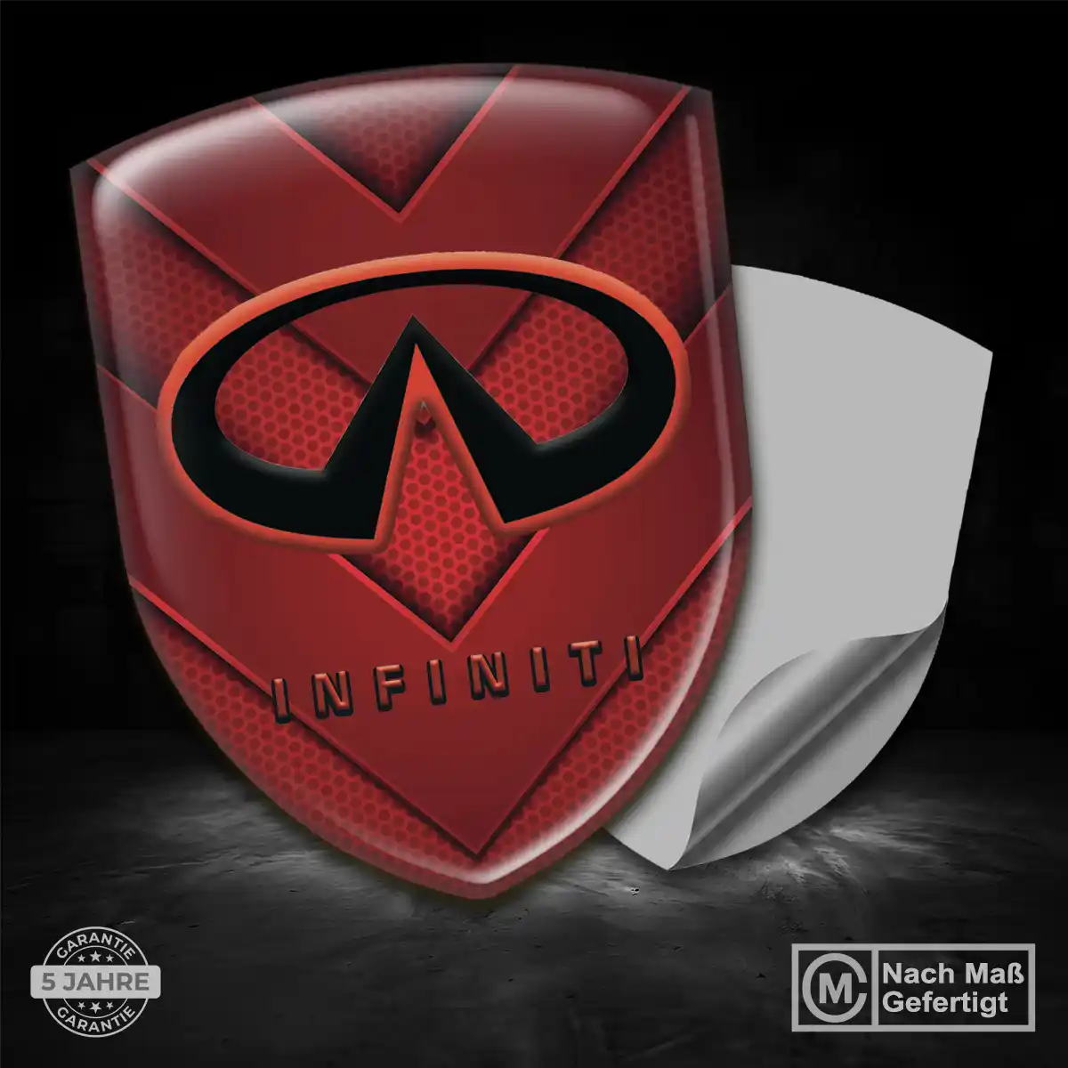 Infiniti Aufkleber Silikon Embleme Limitierte Auflage