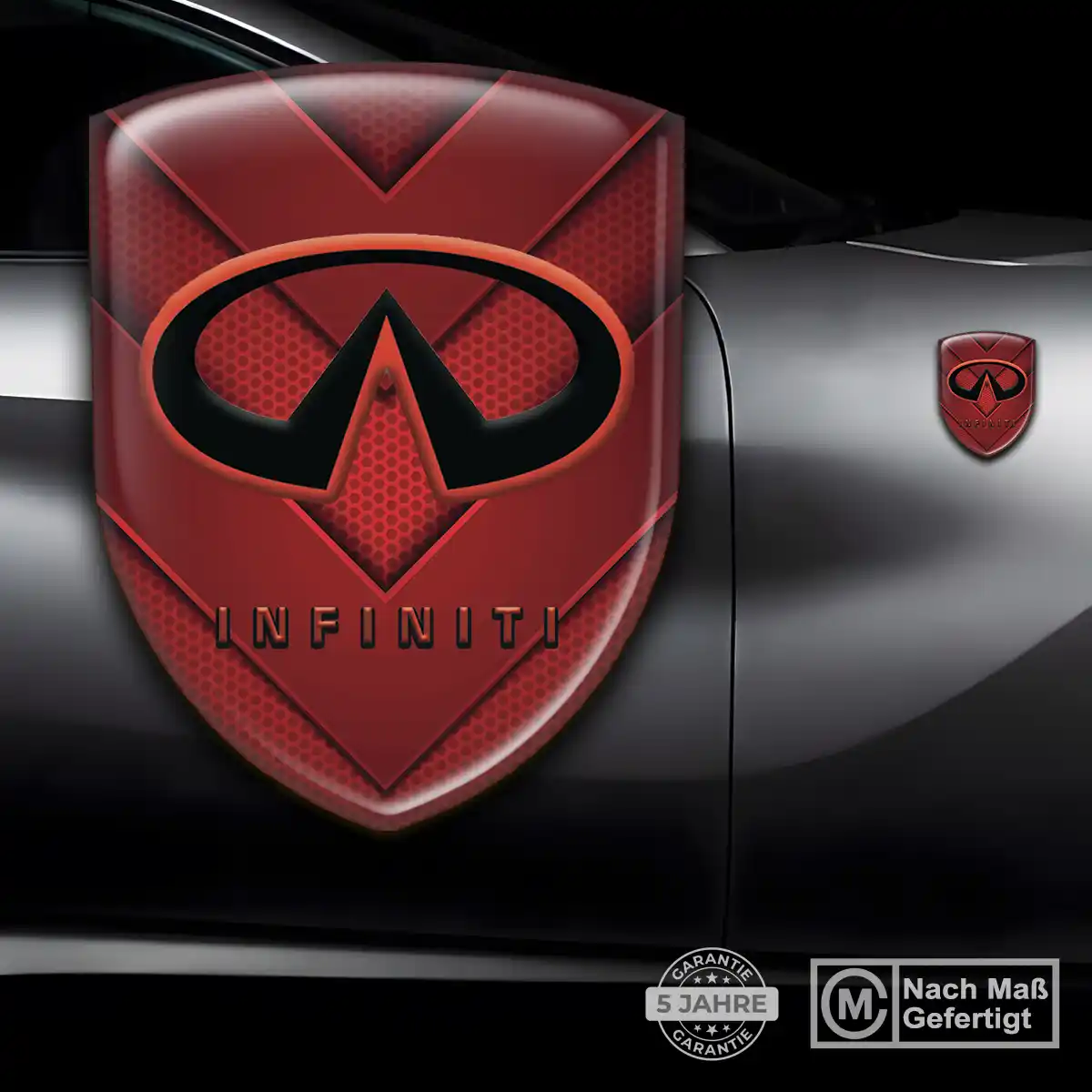 Infiniti Aufkleber Silikon Embleme Limitierte Auflage