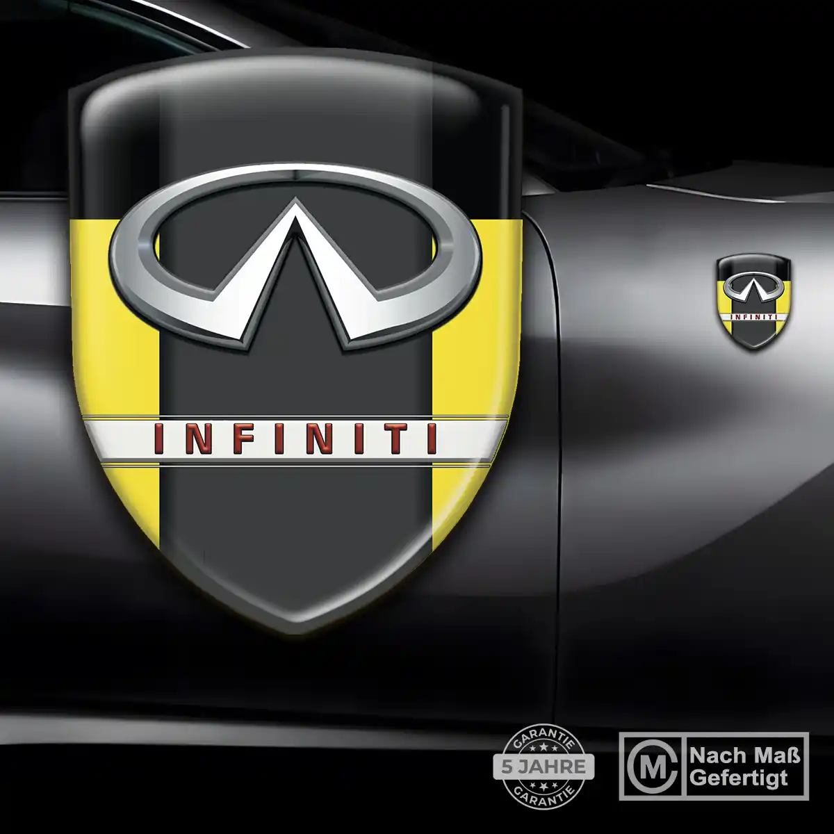 Infiniti Aufkleber Silikon Embleme Premiumqualität