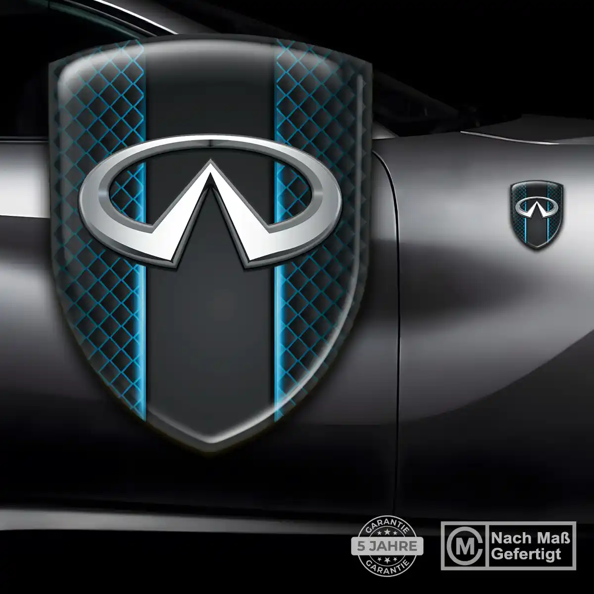 Infiniti Aufkleber Silikon Embleme Spitzenqualität