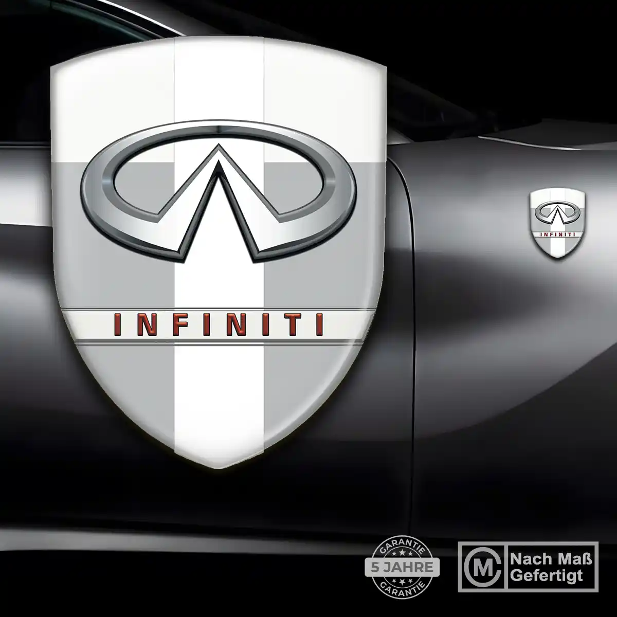 Infiniti Aufkleber Silikon Embleme Tuningfahrzeug