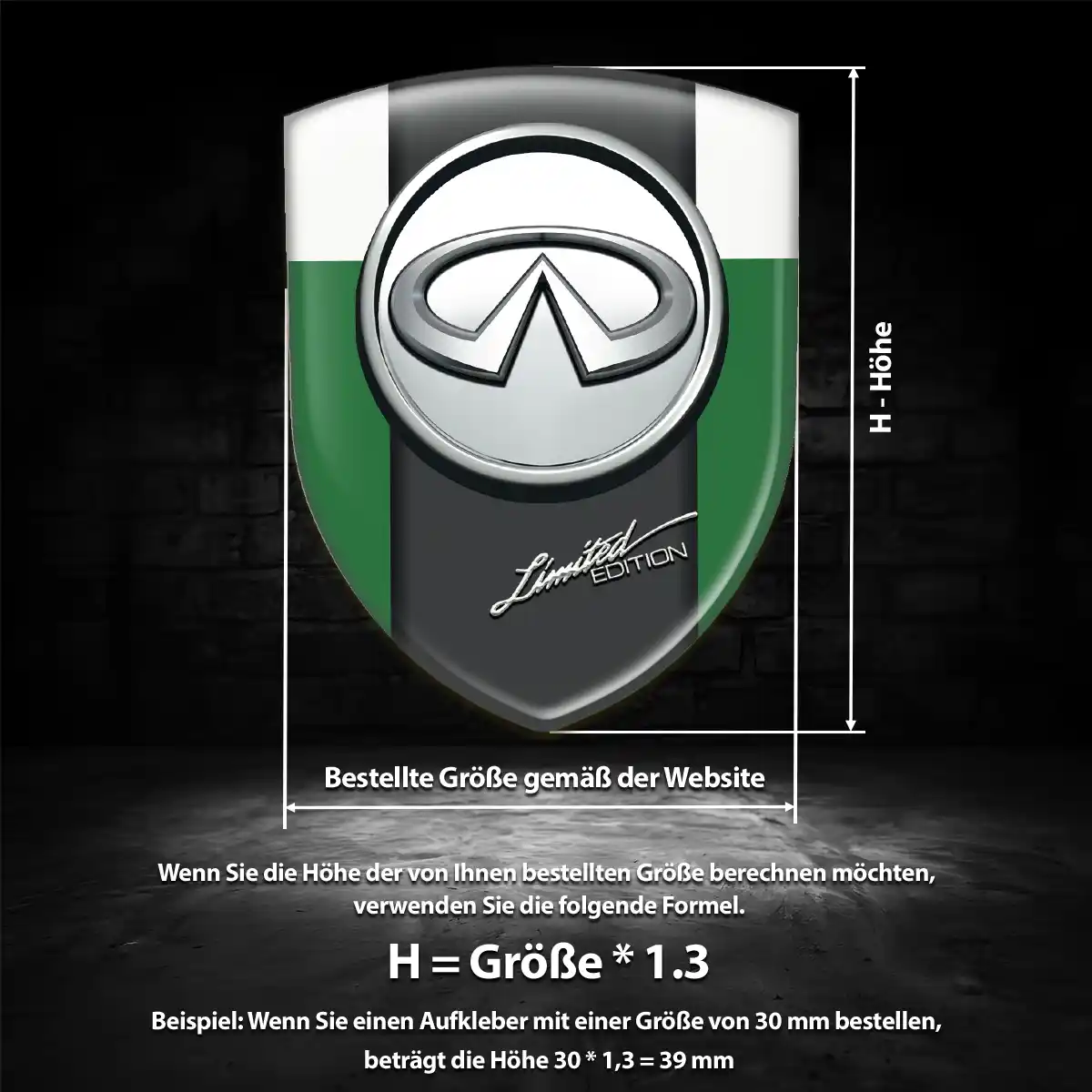 Infiniti Aufkleber Spitzenqualität