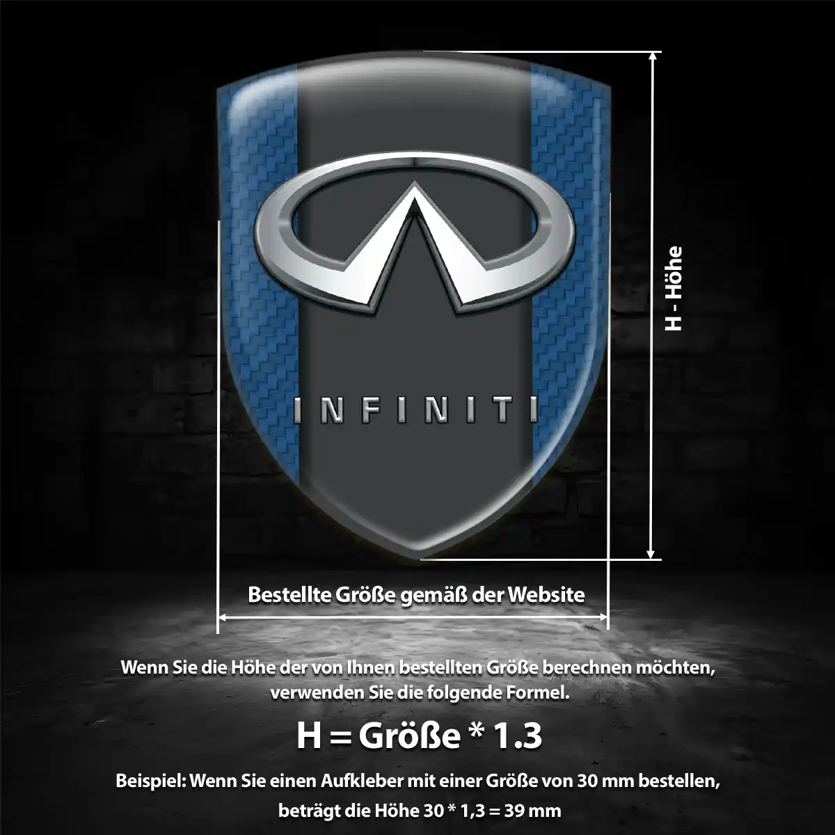 Infiniti Aufkleber Wappen Auto Anspruchsvolles Design