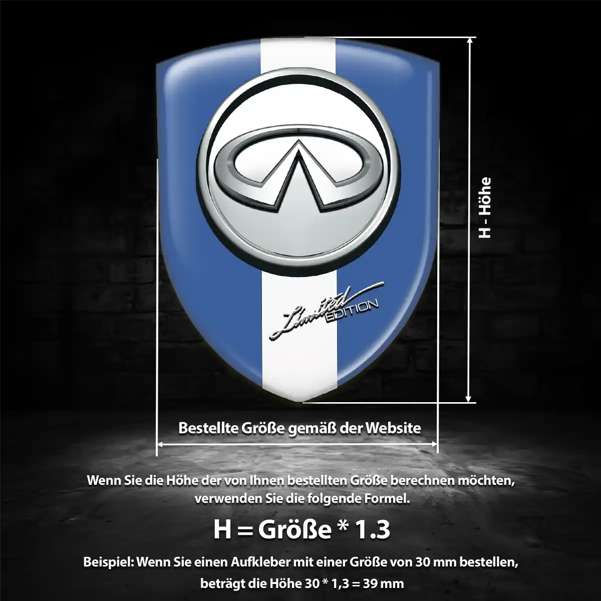 Infiniti Aufkleber Wappen Auto Exterieurdesign