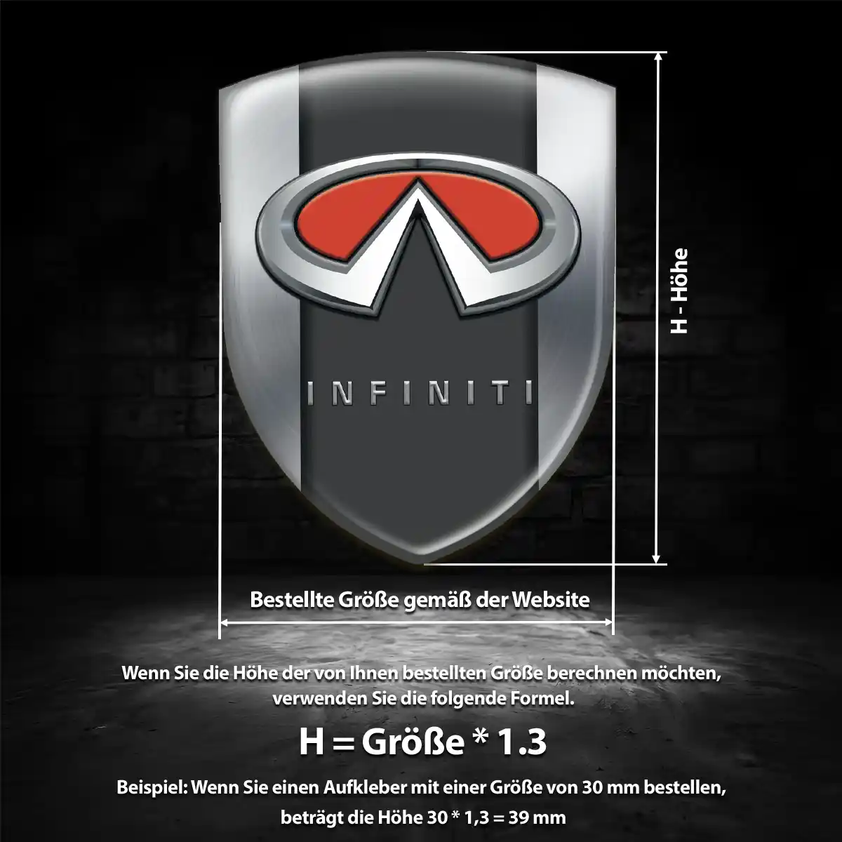 Infiniti Aufkleber Wappen Auto Modernes Design