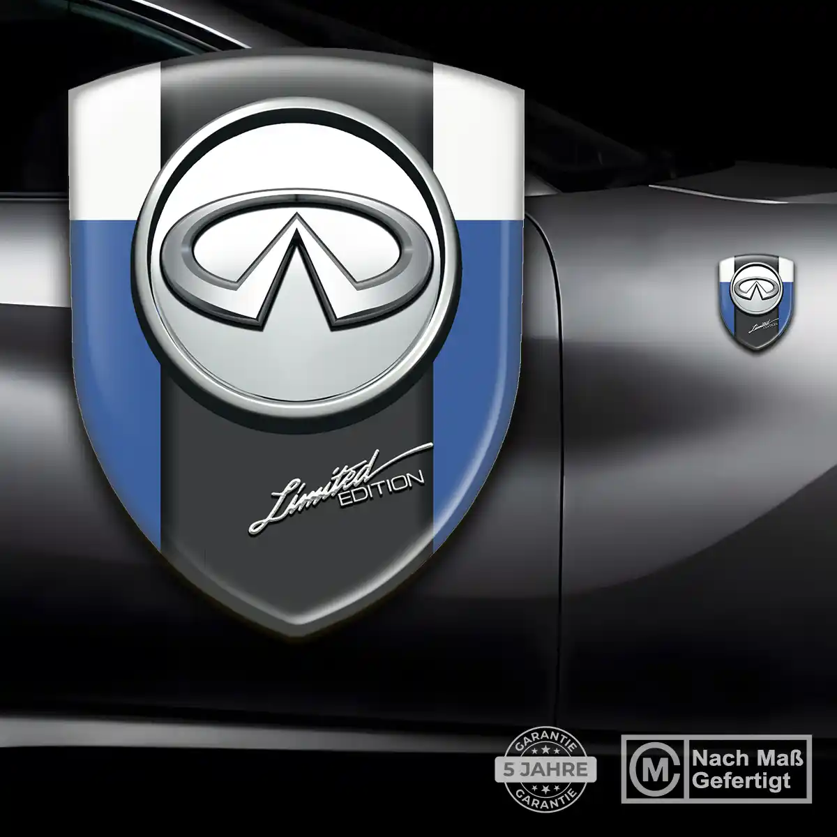 Infiniti Aufkleber Wappen Emblem Ausdrucksstarkes Design