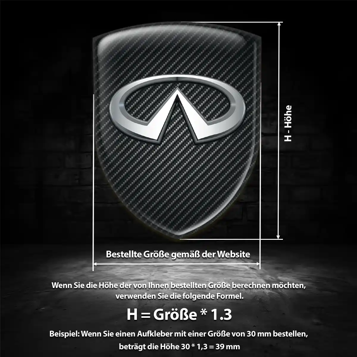 Infiniti Aufkleber Wappen Emblem Auto Exterieurdesign