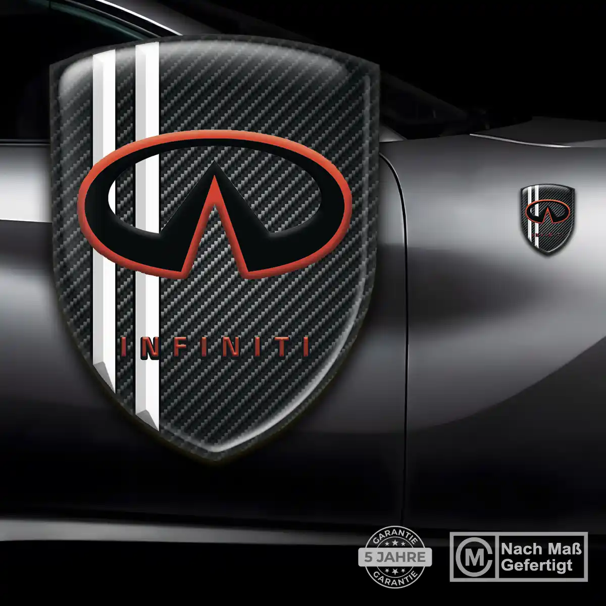Infiniti Aufkleber Wappen Emblem Auto Hochwertiges Harz