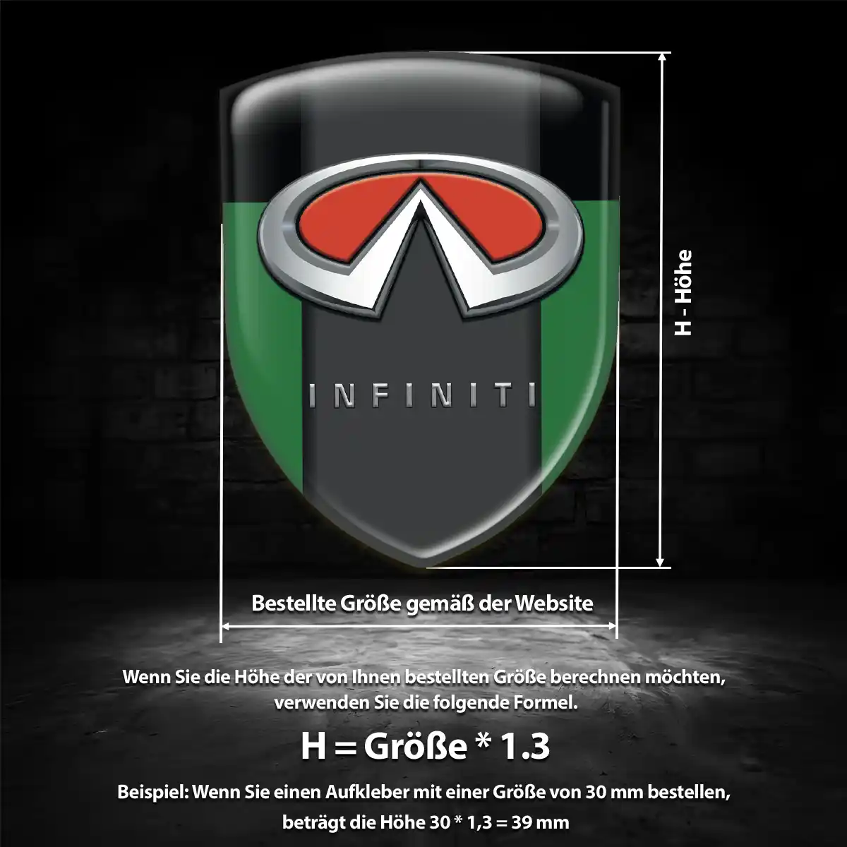Infiniti Aufkleber Wappen Emblem Auto Limitierte Auflage