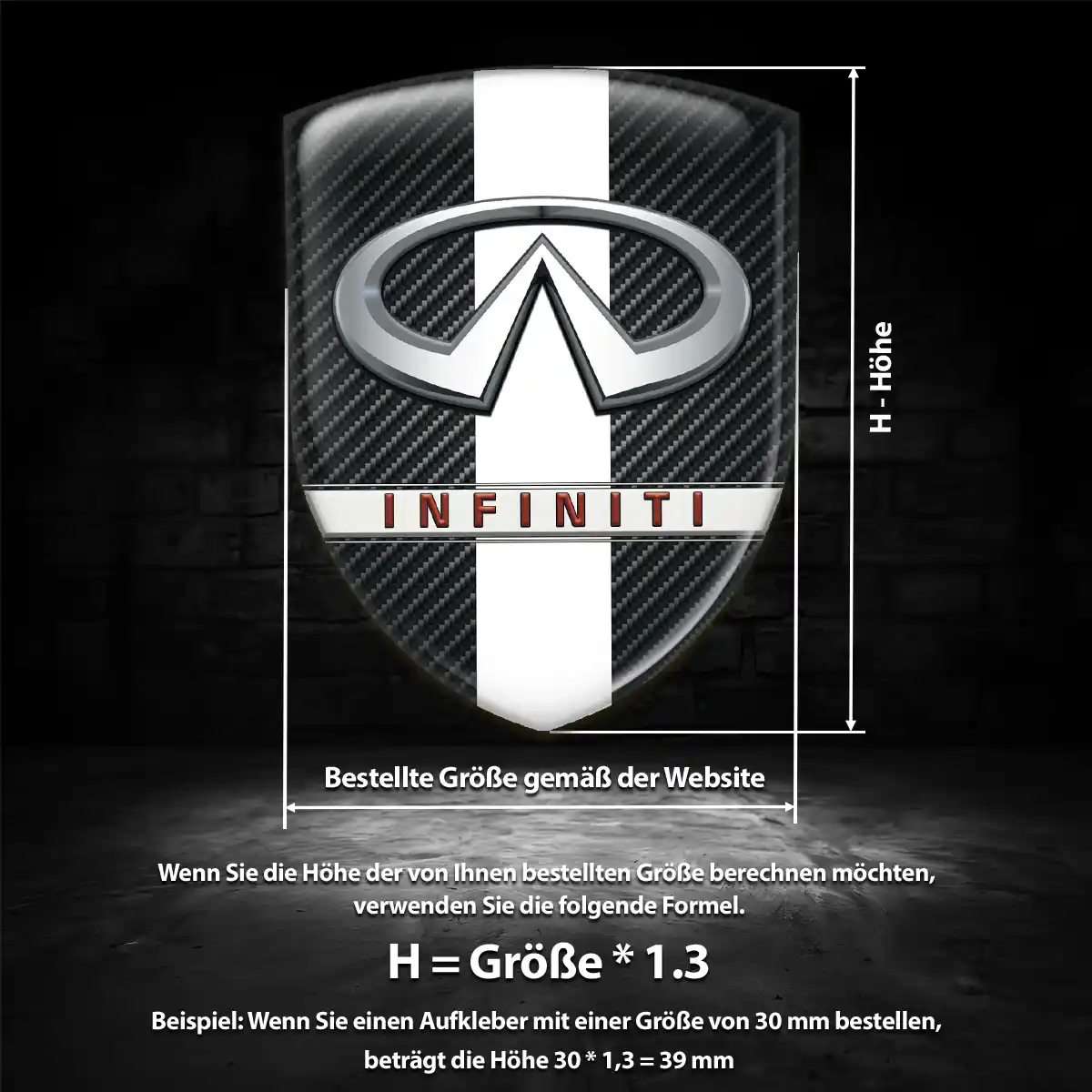 Infiniti Aufkleber Wappen Emblem Auto Stilvolles Design