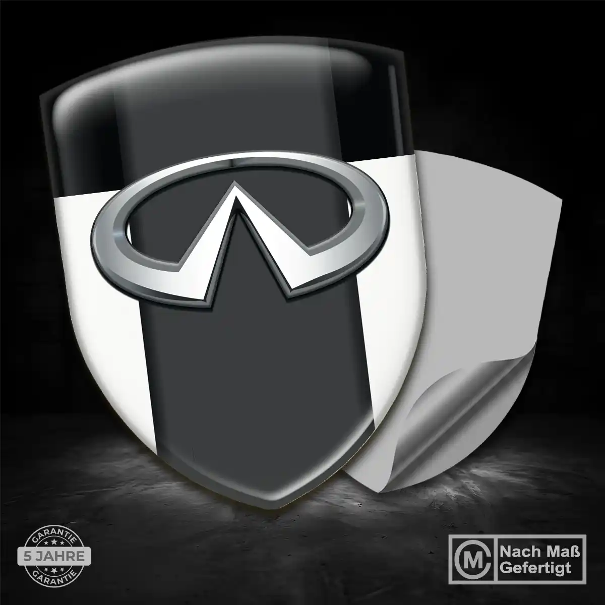 Infiniti Aufkleber Wappen Emblem Interieurdesign