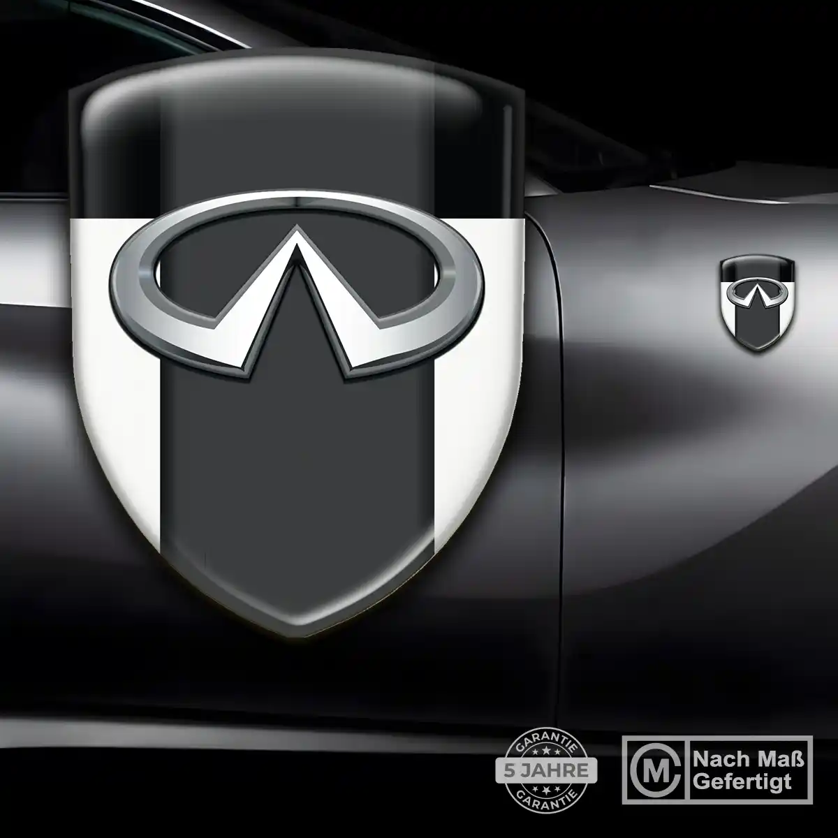 Infiniti Aufkleber Wappen Emblem Interieurdesign