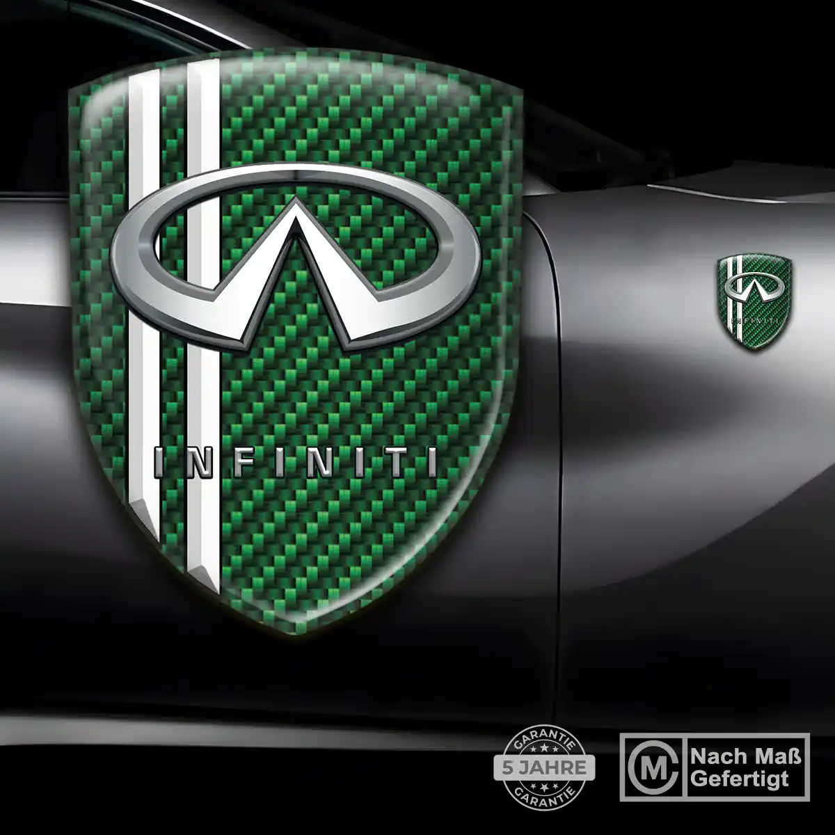 Infiniti Aufkleber Wappen Tuningfahrzeug