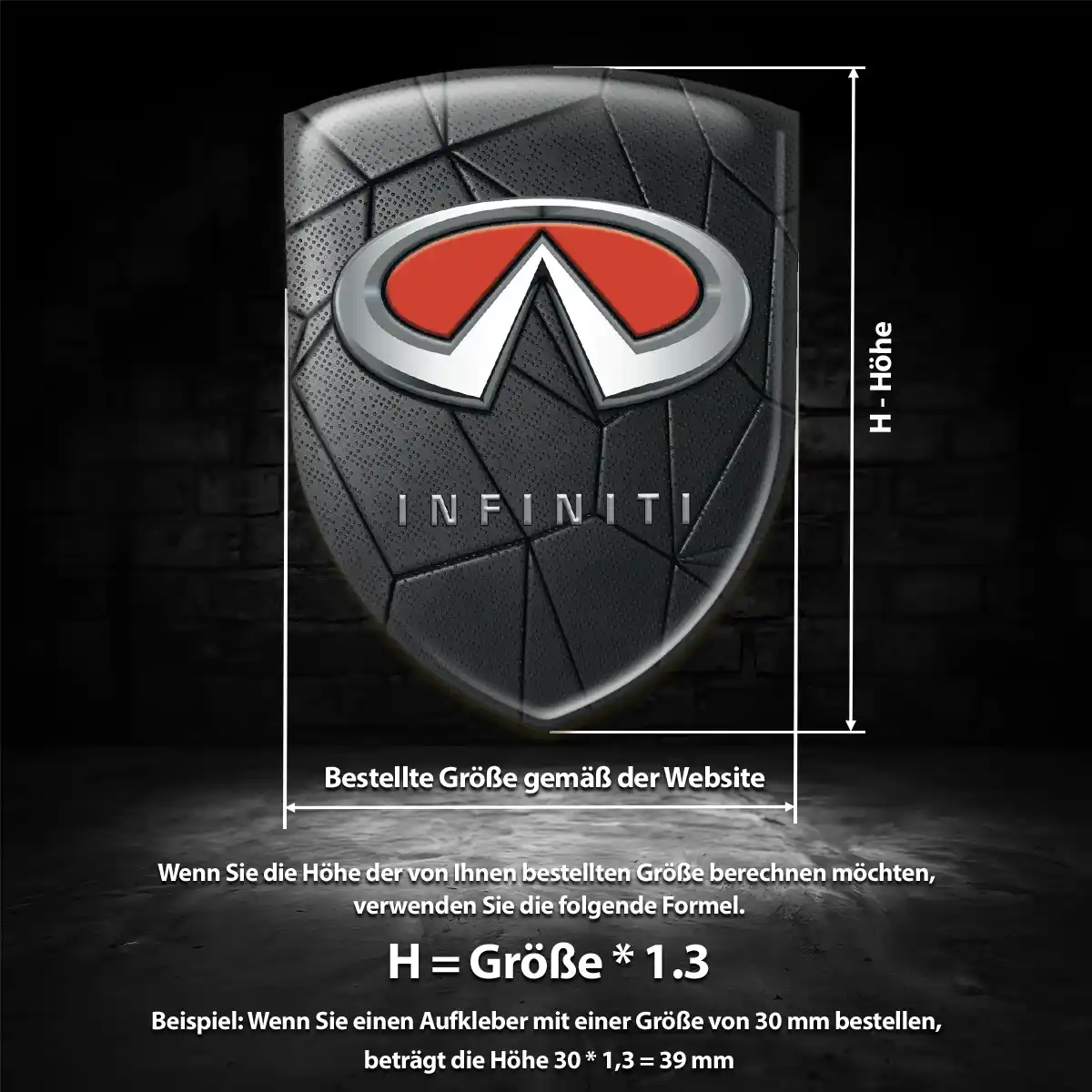 Infiniti Emblem Aufkleber Auto Elegantes Design