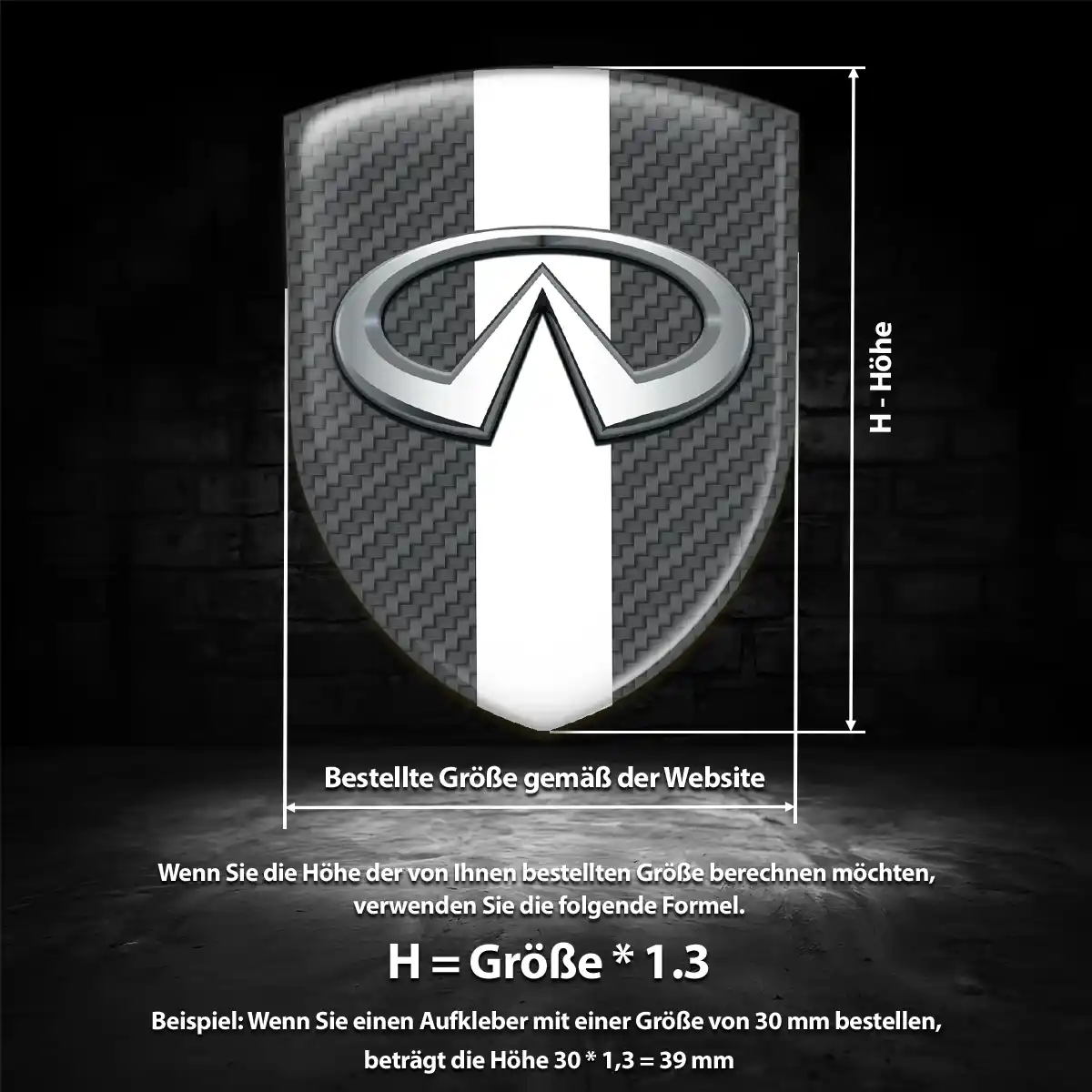 Infiniti Emblem Aufkleber Auto Exterieurdesign