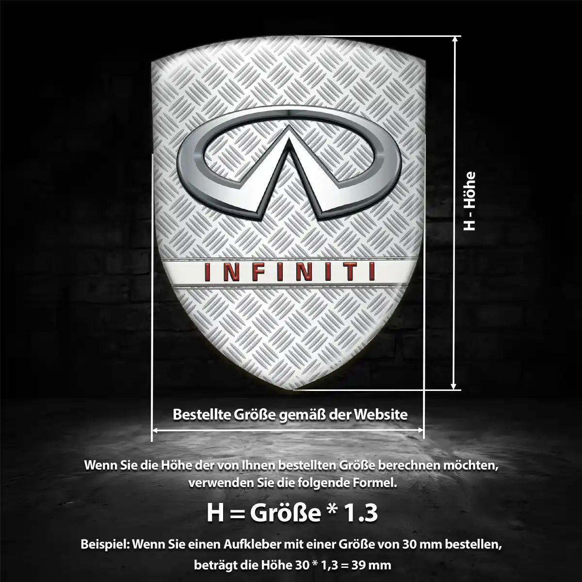 Infiniti Emblem Aufkleber Auto Luxus-Edition