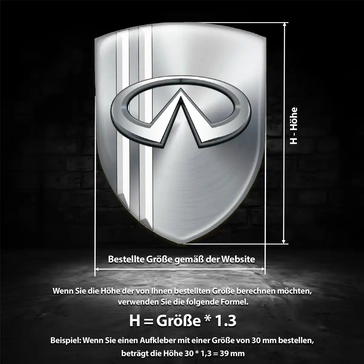 Infiniti Emblem Aufkleber Auto Modernes Design