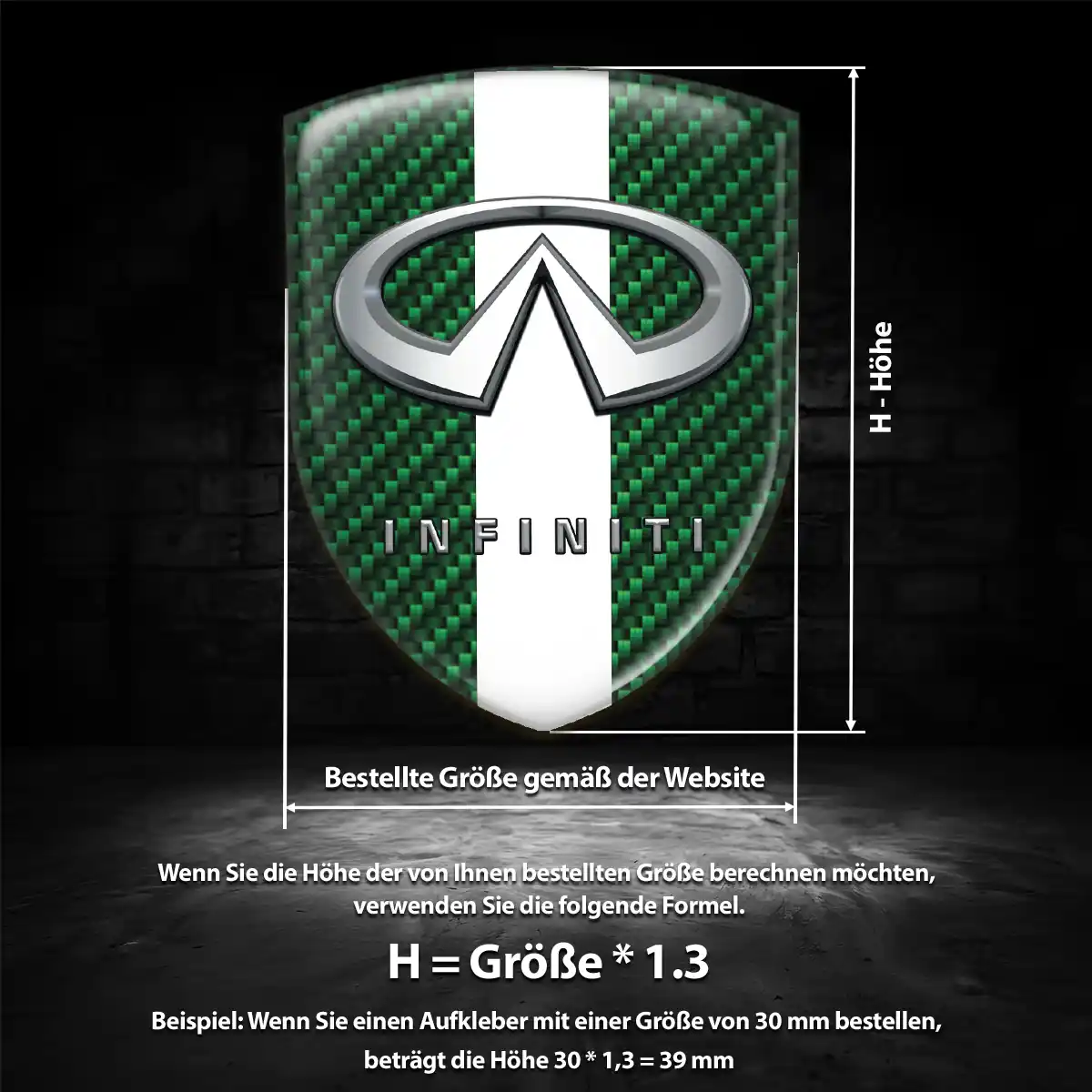 Infiniti Emblem Aufkleber Höchste Qualität