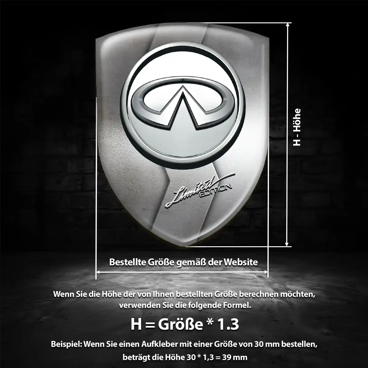 Infiniti Emblem Aufkleber Limitierte Auflage