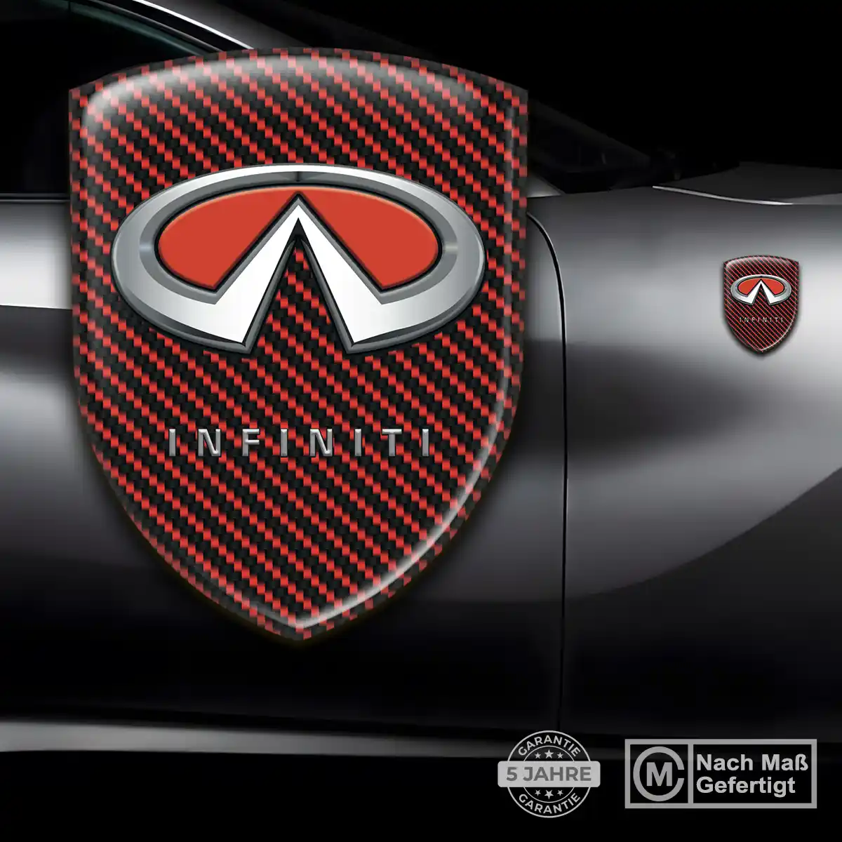 Infiniti Emblem Aufkleber Wappen Auto Erstklassige Qualität