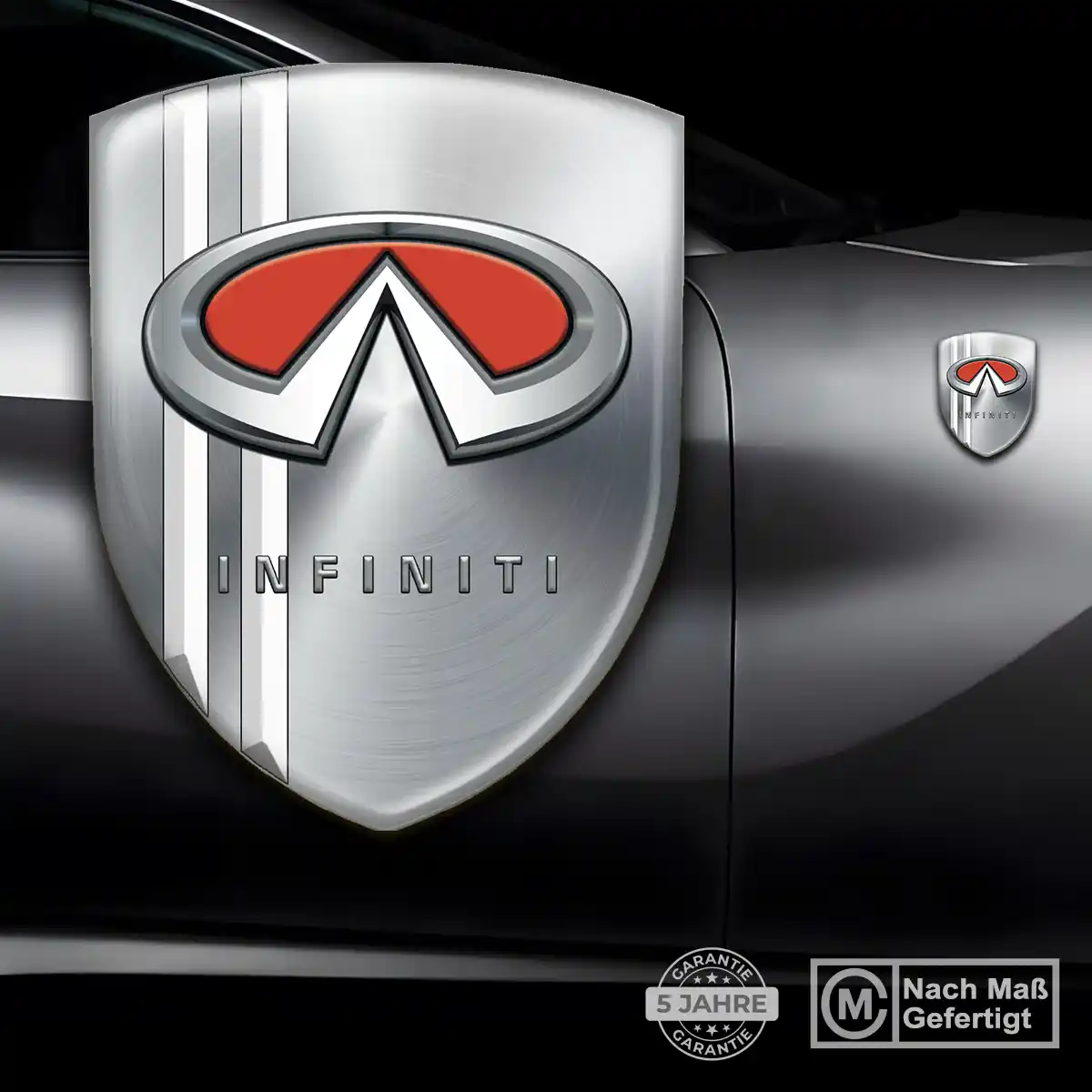 Infiniti Emblem Aufkleber Wappen Auto Hochwertiges Harz