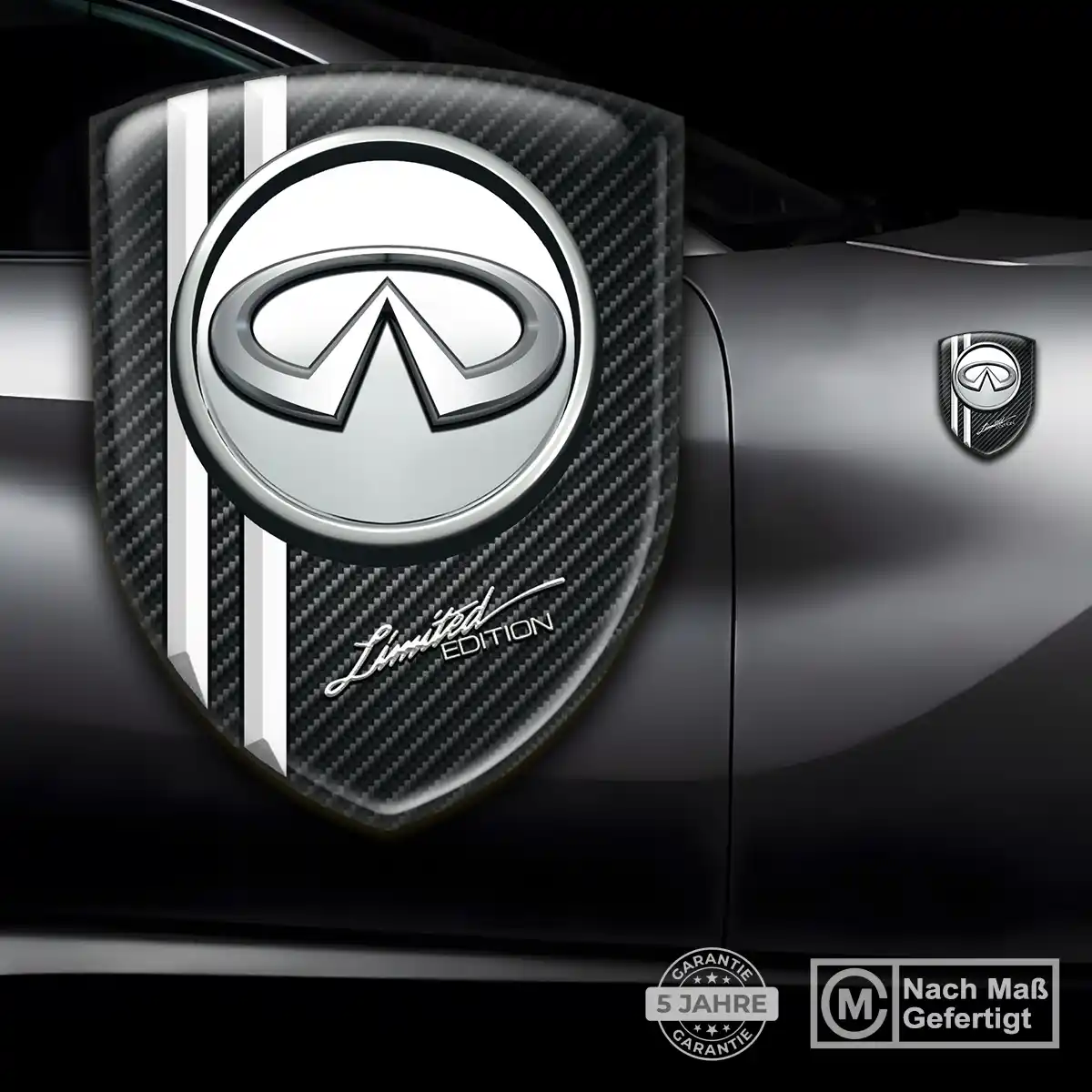 Infiniti Emblem Aufkleber Wappen Erstklassige Qualität