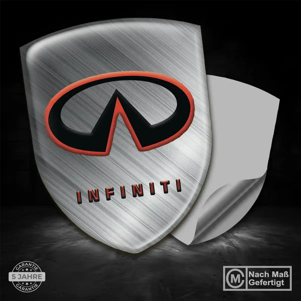 Infiniti Emblem Aufkleber Wappen Hochwertiges Harz