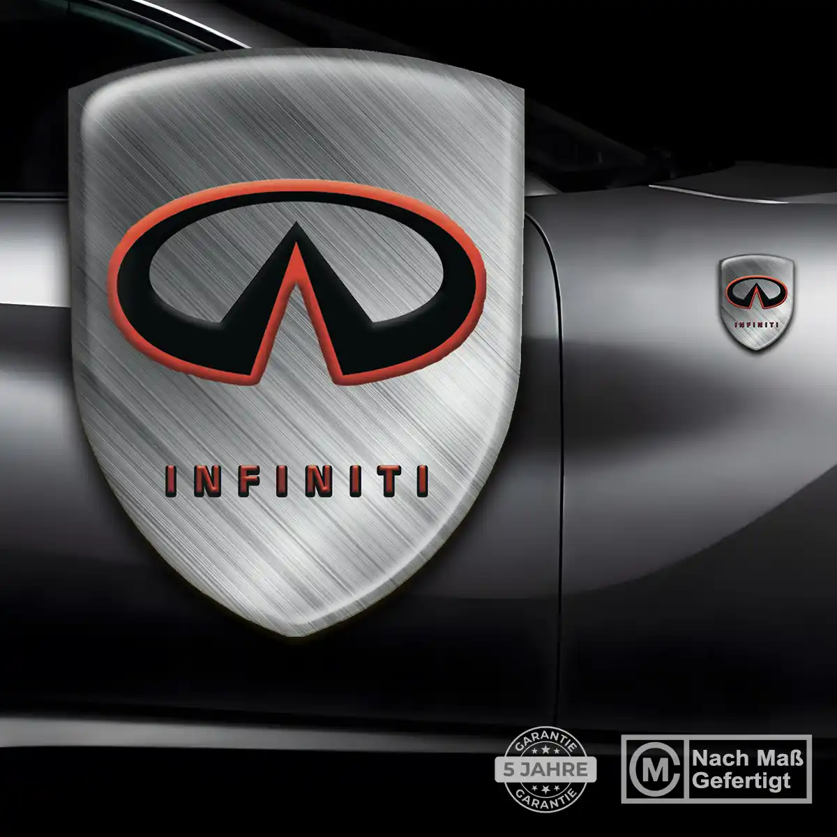 Infiniti Emblem Aufkleber Wappen Hochwertiges Harz