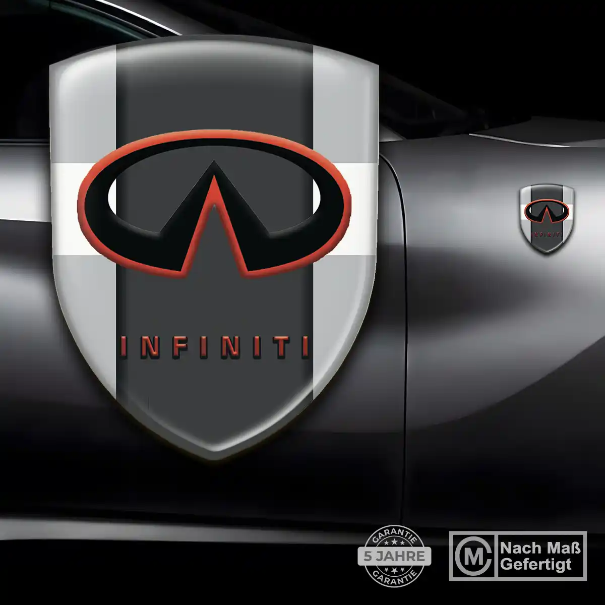 Infiniti Emblem Aufkleber Wappen Tuningfahrzeug