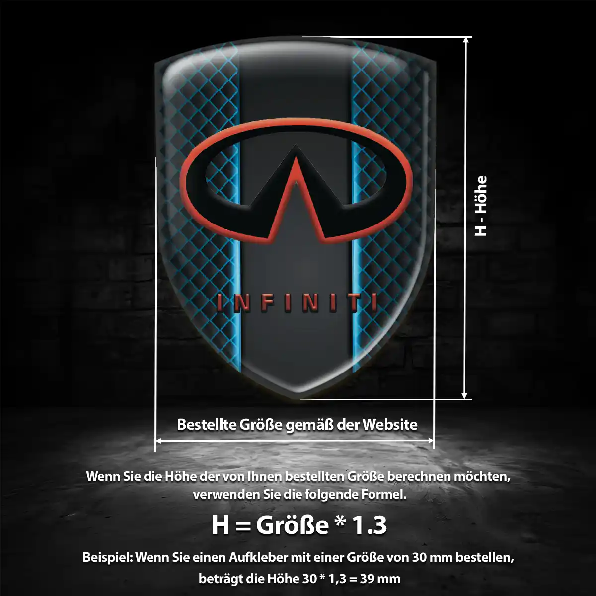 Infiniti Emblem Auto Ausdrucksstarkes Design