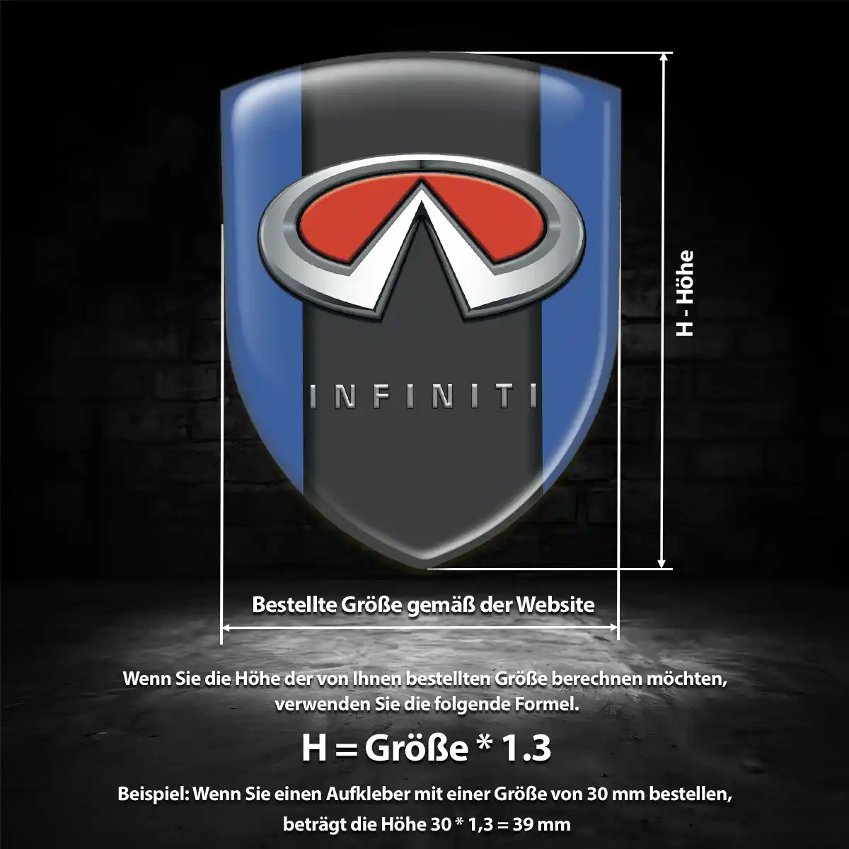 Infiniti Emblem Auto Höchste Qualität