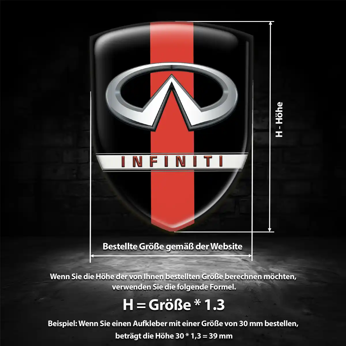 Infiniti Emblem Auto Hohe Qualität