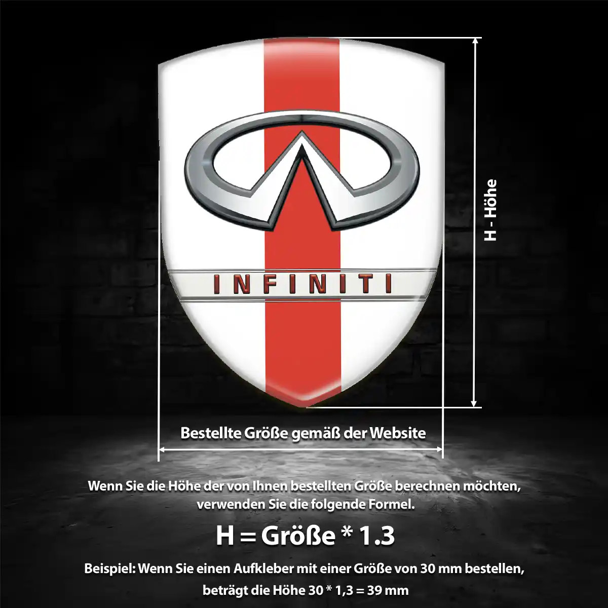 Infiniti Emblem Auto Tuningfahrzeug