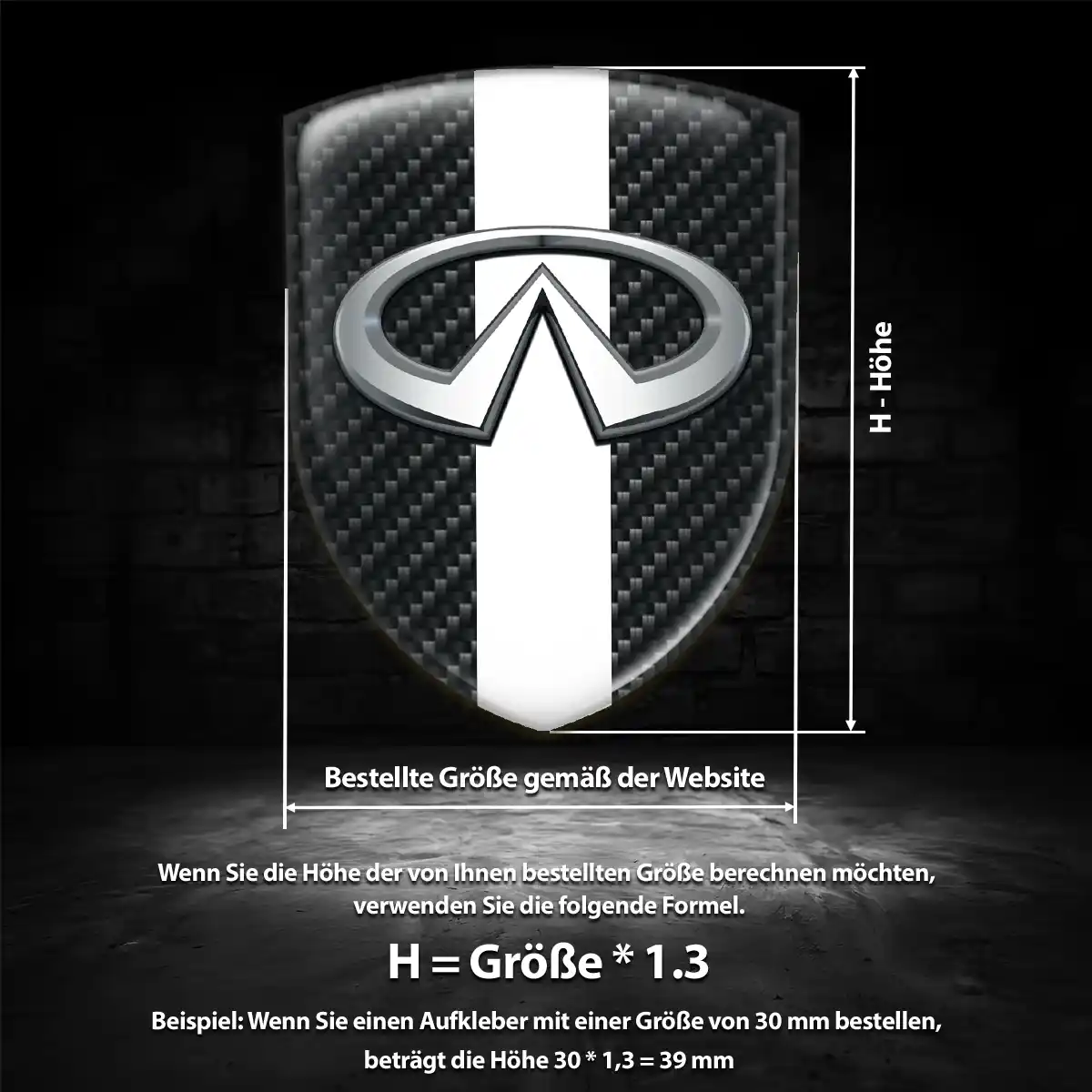 Infiniti Emblem Hochwertiges Harz