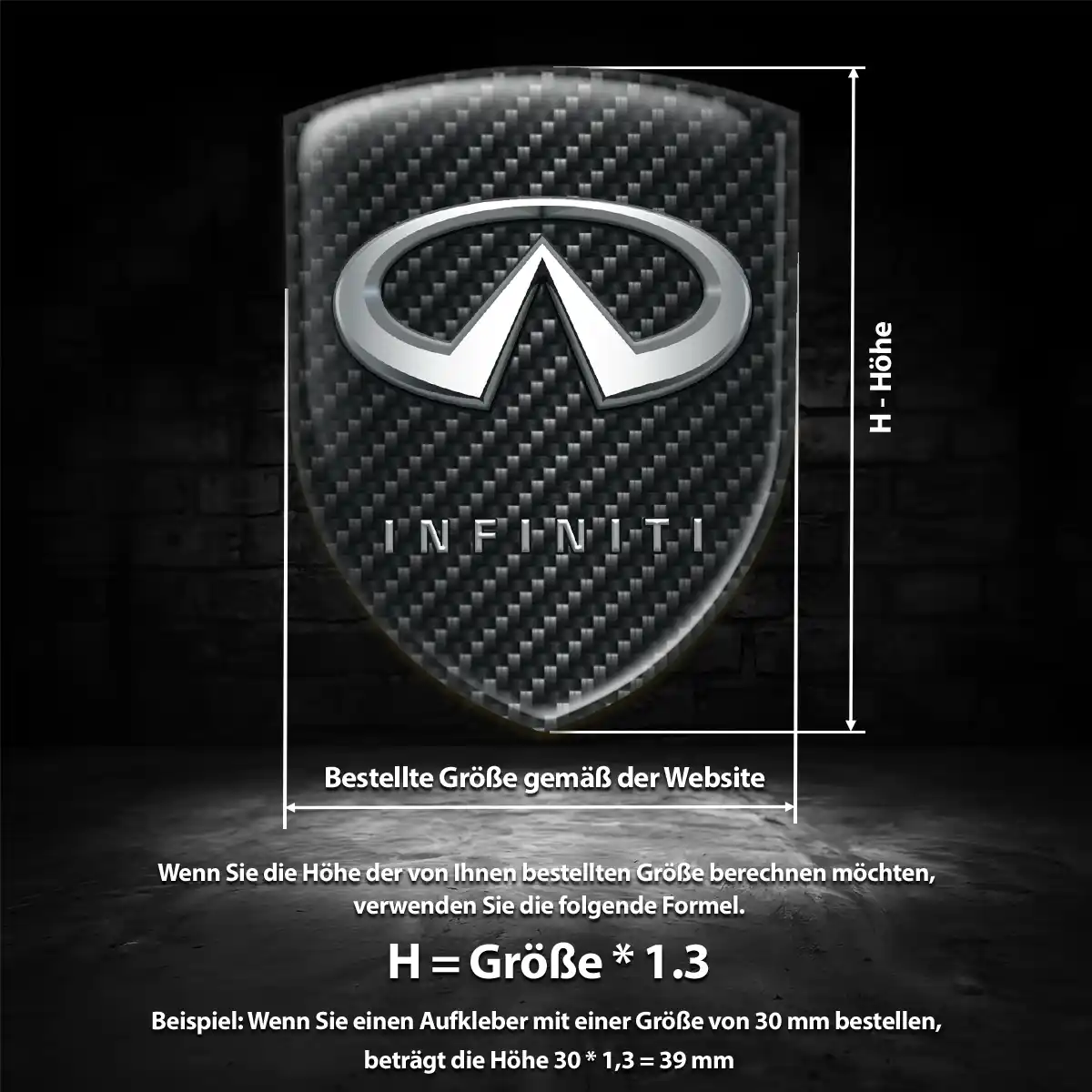 Infiniti Emblem Hohe Qualität